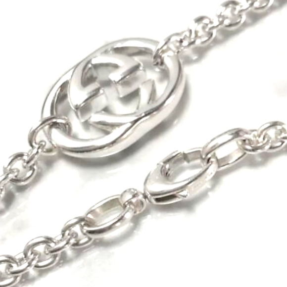 GUCCI LUXURY NECKLACE 925 STERLING SILVER 16 inches - Picture 1 of 8